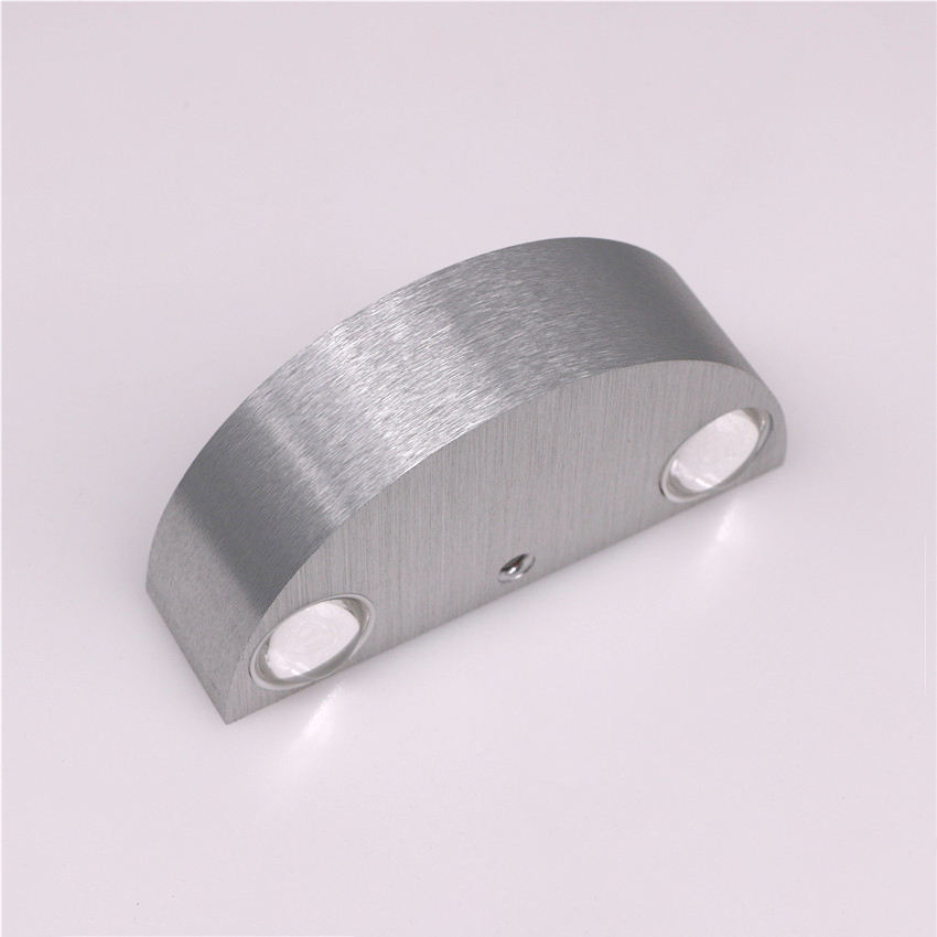 Lámpara de pared LED de 3W arriba y abajo, luces de pared de aluminio para dormitorio, hotel, iluminación interior led