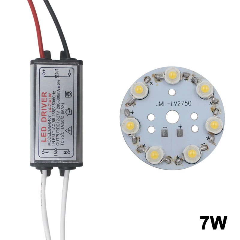 Lámpara de bombilla de alta potencia de 3W con transformador de iluminación de controlador de adaptador de controlador LED 280-300mA