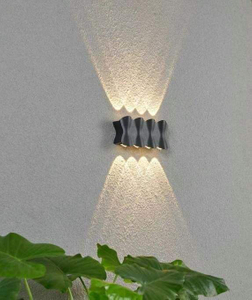 Lámpara de pared LED de 8W IP65 para exteriores, impermeable, iluminación de jardín, dormitorio de aluminio, sala de estar, escaleras, lámpara de pared
