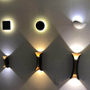 Nueva lámpara de pared impermeable para exteriores IP65 10W 12W luz de pared LED para jardín nórdico moderno accesorios brillantes decorar arte restaurante