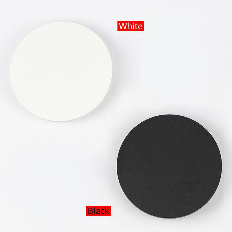 Luz LED de pared para interiores, luz de pasillo de forma redonda, pared Exterior, balcón, pasillo, luz de tocador de aluminio, lámparas de noche pequeñas