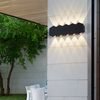 4W 6W 8W 10W nuevo negro impermeable exterior aplique de pared arriba y abajo luces montadas en la pared hecho en China Led luz arriba y abajo