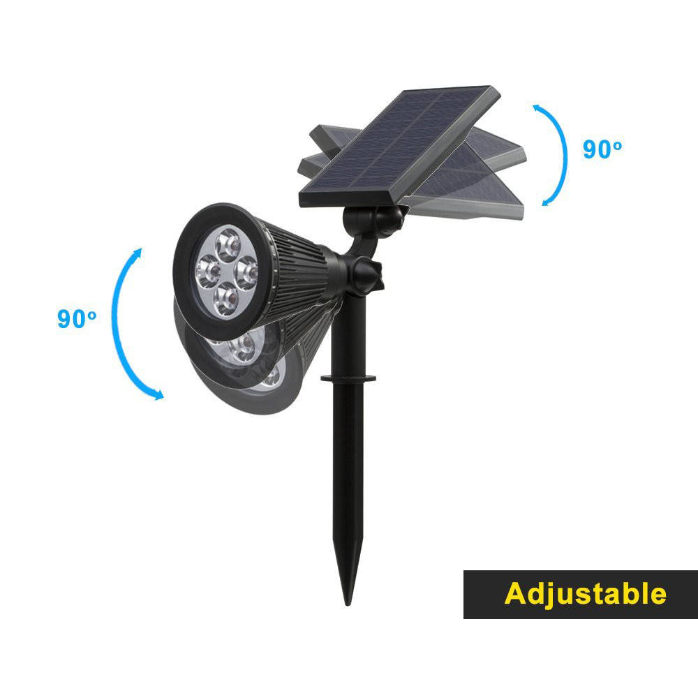 Luz solar LED para jardín, luz impermeable para césped, alimentada para decoración de patio, alumbrado público con precio al por mayor
