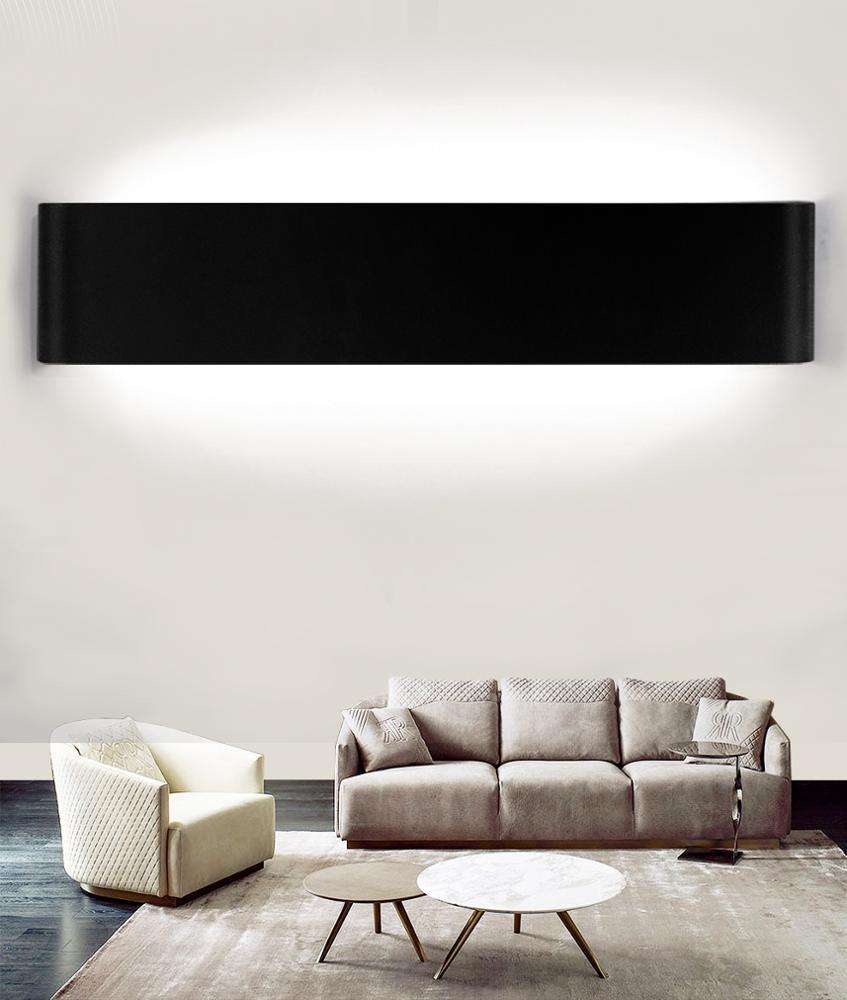 Lámpara LED de aluminio minimalista moderna de 2,4G, lámpara de noche, lámpara de pared, lámpara de pared para habitación, baño, espejo, luz, pasillo creativo directo