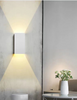 Aplique de pared LED de 12W para exteriores, aplique de pared LED IP65, luces de mamparo de Metal cuadradas impermeables, accesorio de iluminación de pared Exterior, genial