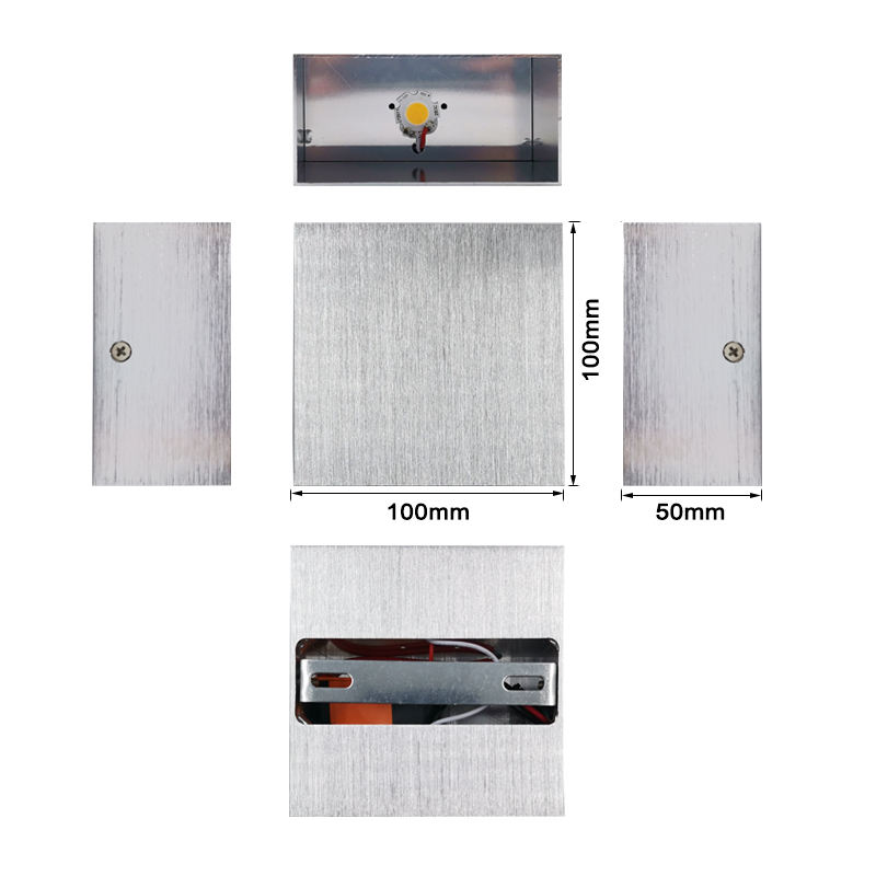 LED Ahorro de energía Habitación de hotel Pasillo Vestíbulo Loft Escalera Aplique de pared Potencia 6W COB Luz de pared Luz de noche Lámpara de pared LED