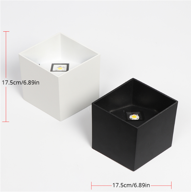 2023 nueva COB Led Wandlamp 12W impermeable al aire libre arriba y abajo iluminación de jardín con precio de fábrica