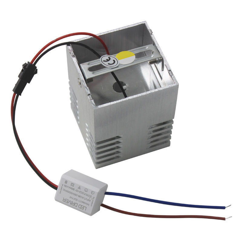 Aplique de pared LED de 3W AC85-265V novedades lámparas de pared luminosas de agujero cuadrado para decoración de escaleras de loft