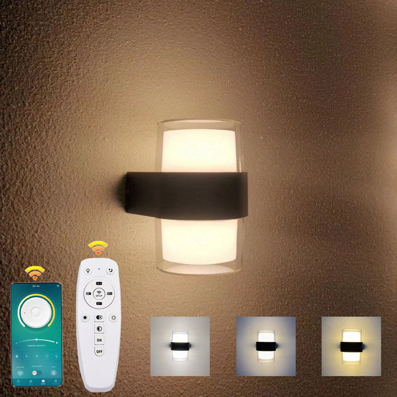 Aplique de pared de 10W arriba y abajo hecho en fábrica para patio, jardín, iluminación interior, decoración, lámpara LED impermeable para exteriores
