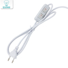 Cable de enchufe de la UE con interruptor de botón doble de venta caliente con enchufe de cable de alimentación de seguridad 100%
