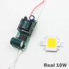 Real Full Watt 10W 20W 30W 50W 100w Chips de lámpara LED COB de alta potencia Bombilla con controlador LED para reflector DIY Spot light Lawn