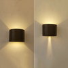 Diseño de semicírculo a prueba de agua luz de pared led 6W iluminación exterior con precio directo de fábrica accesorios apliques lámpara de luz aplique