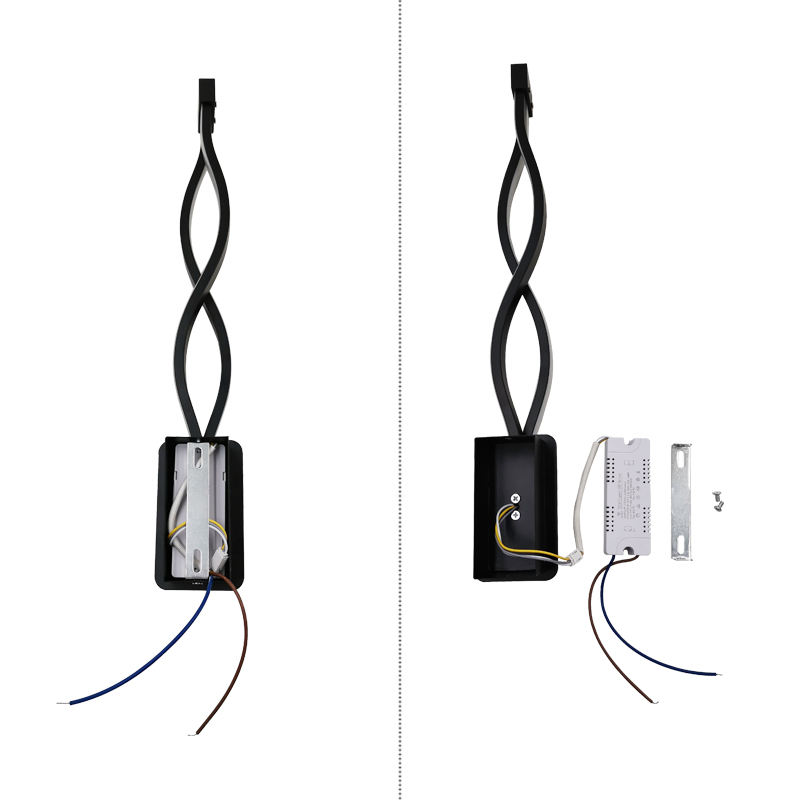 Luces LED de pared de 21W, lámpara de decoración de aluminio para porche artístico, 2,4G, tres colores regulables con controlador, iluminación luminosa para cabecera
