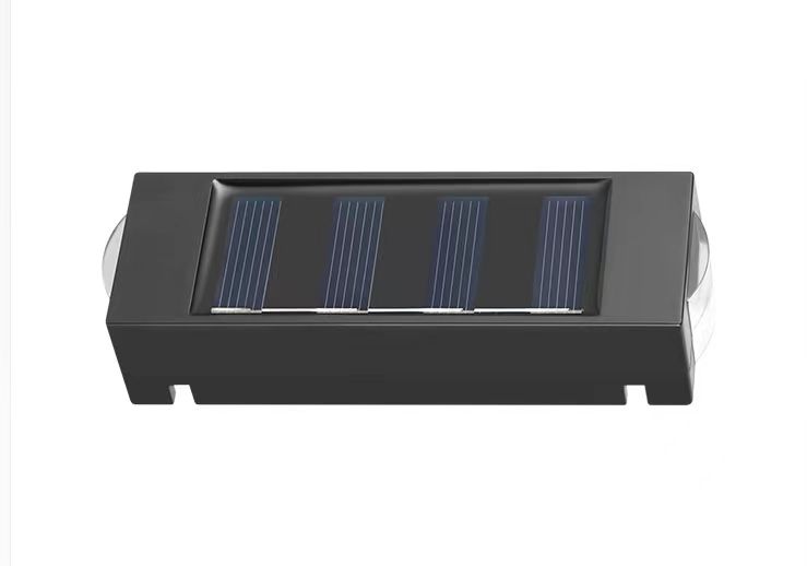 Luz de pared solar patio exterior atmósfera impermeable al aire libre decoración de pared costura infinita hacia arriba y hacia abajo