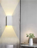 12W llevó la luz de la pared fuera de las luces cuadradas impermeables del tabique hermético del metal del aplique de la pared del LED IP65