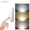 Lámpara de pared LED, decoración de iluminación moderna para el hogar, lámpara de pared de tres colores, atenuación de 2,4G, control remoto, luces de aluminio
