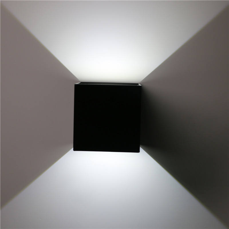 Lámpara de pared LED blanca de 12W para exteriores, resistente al agua, IP65, estilo nórdico moderno, accesorios de iluminación para exteriores, montaje en pared