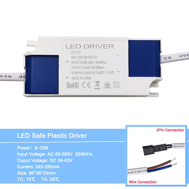 Transformadores de iluminación LED de 1-36 W fuente de alimentación AC100-240V adaptador de controlador de corriente constante LED de alta calidad 300mA para luces LED