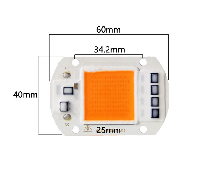 Chip de cultivo led de interior de alta potencia 20W 30W 50W para iluminación de crecimiento de plantas