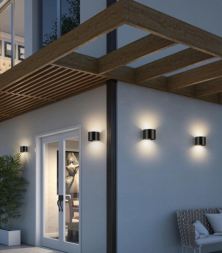 Sensor de movimiento 12W LED Aplique de pared Impermeable IP65 Porche Jardín Arriba y abajo Lámpara de pared