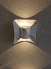 candelabro de pared para exteriores cilindro de iluminación arriba-abajo candelabro para exteriores rejuvenecimiento candelabro para exteriores lámpara de pared LED en forma de arco a prueba de agua