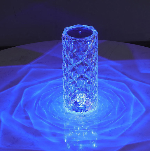 Nueva lámpara de mesa de cristal para interiores, lámpara de mesa acrílica vintage, lámpara de mesa con base acrílica, lámpara de mesa con base acrílica