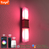 Lámpara de pared con Control por aplicación Tuya de 9W, lámpara de pared con cinturón dorado, lámpara de pared inteligente, iluminación exterior