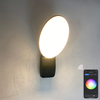 Lámpara de pared inteligente de 9 W, lámparas inteligentes, control de aplicación de luz LED, control de aplicación de luz LED, iluminación controlada por aplicación, aplicación Tuya, lámpara de pared para exteriores, lámpara de pared con control remoto para teléfono móvil