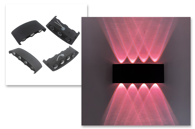 aplique de pared led al aire libre