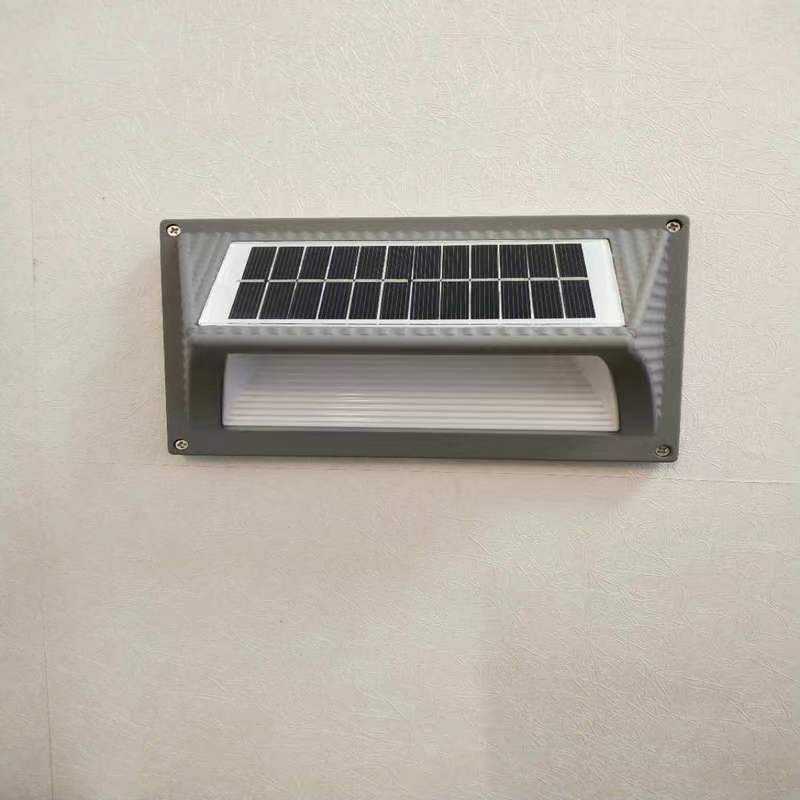 Iluminación solar LED para jardín, iluminación solar de aluminio para jardín, lámpara solar impermeable inalámbrica, ventas directas de fábrica hechas en China