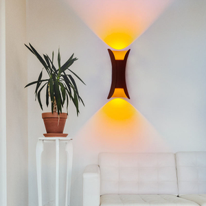 Exterior impermeable IP65 LED tira larga luz de pared moderna lámpara montada en la pared candelabro adecuado para sala de estar Patio porche Patio