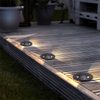 Lámpara enterrada de transmisión de luz lateral, lámpara de pie LED integrada, foco de luz de inundación impermeable para exteriores