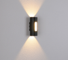 Aplique de decoración en blanco y negro Murale Led cuadrado redondo hacia arriba y hacia abajo luz Ip65 impermeable al lado de la lámpara de pared de luz cilíndrica Led