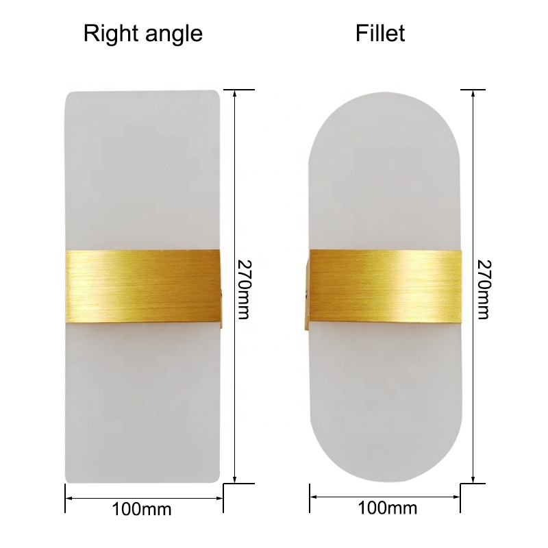 Aplique de pared Led, suministro de fábrica, luz de Hotel, superficie acrílica montada, baño interior, vestidor, mesita de noche, barbería decorativa