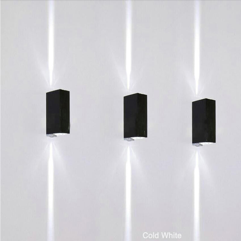 2023 nueva lámpara de pared LED impermeable para exteriores, iluminación de pared para pasillo, iluminación exterior de aluminio de 6W