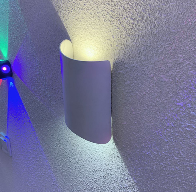 Lámpara de pared para dormitorio exterior IP65, lámpara LED para sala de estar, pasillo, Hotel, lámpara impermeable minimalista moderna para exteriores, candelabros para exteriores montados en la pared