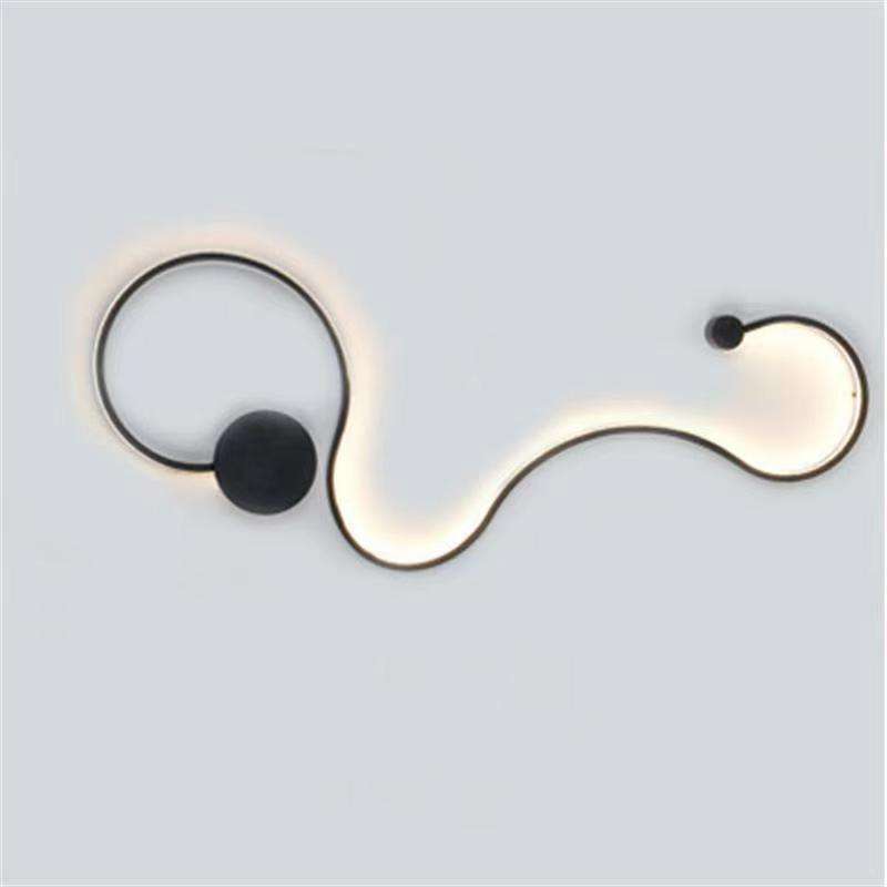 Lámpara de pared minimalista posmoderna, lámpara led creativa nórdica para decoración de cabecera de dormitorio, lámpara de pared para sala de estar, pasillo, lámparas de pasillo