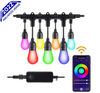 Iluminación de jardín inteligente 15m RGB ambiente de jardín cable de iluminación control de teléfono inteligente E27 fabricante de enchufes ventas directas