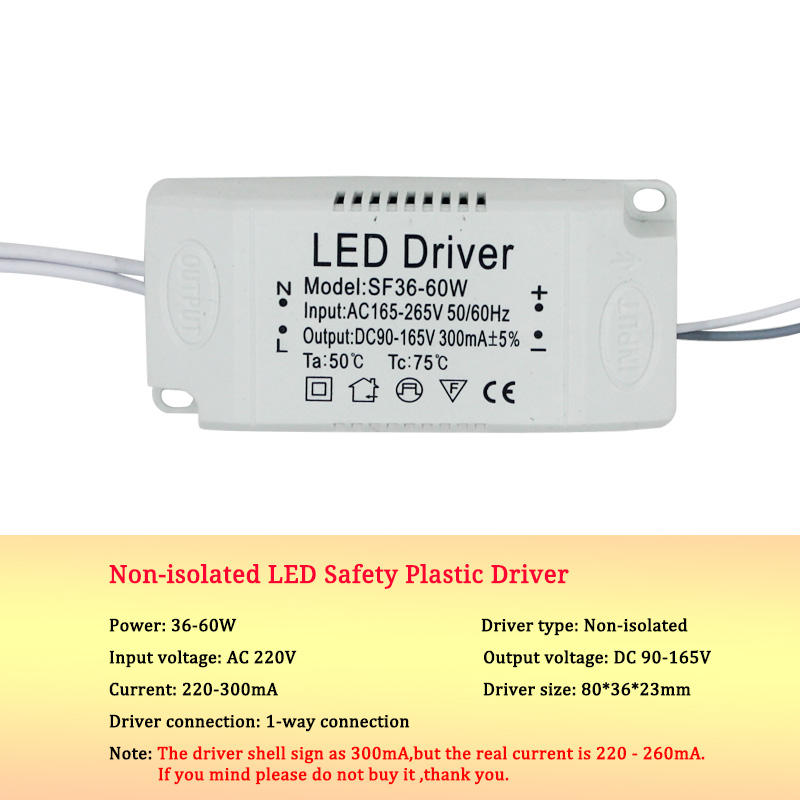 El adaptador de corriente del controlador LED de 8-120w para transformador no aislado AC220V El controlador LED tiene alta potencia y buena calidad.