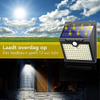Lámpara solar exterior con sensor de movimiento - 97 LEDs - Luz blanca - Iluminación de jardín con energía solar - IP65 a prueba de agua