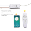 Controlador LED de control de aplicación, transformador LED inteligente remoto de 2,4G (20-40W)X2 (40-60W)X2 para lámpara de araña regulable que cambia de color