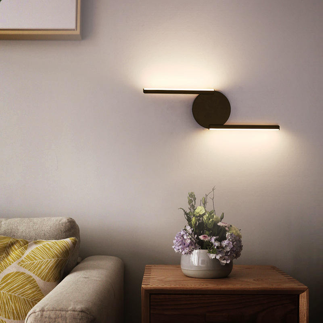 Hot Modern Black Decoration Up Down Outdoor Indoor Luxury Home Room Dormitorio Hotel Lámpara de baño Luz de lectura LED Lámpara de pared
