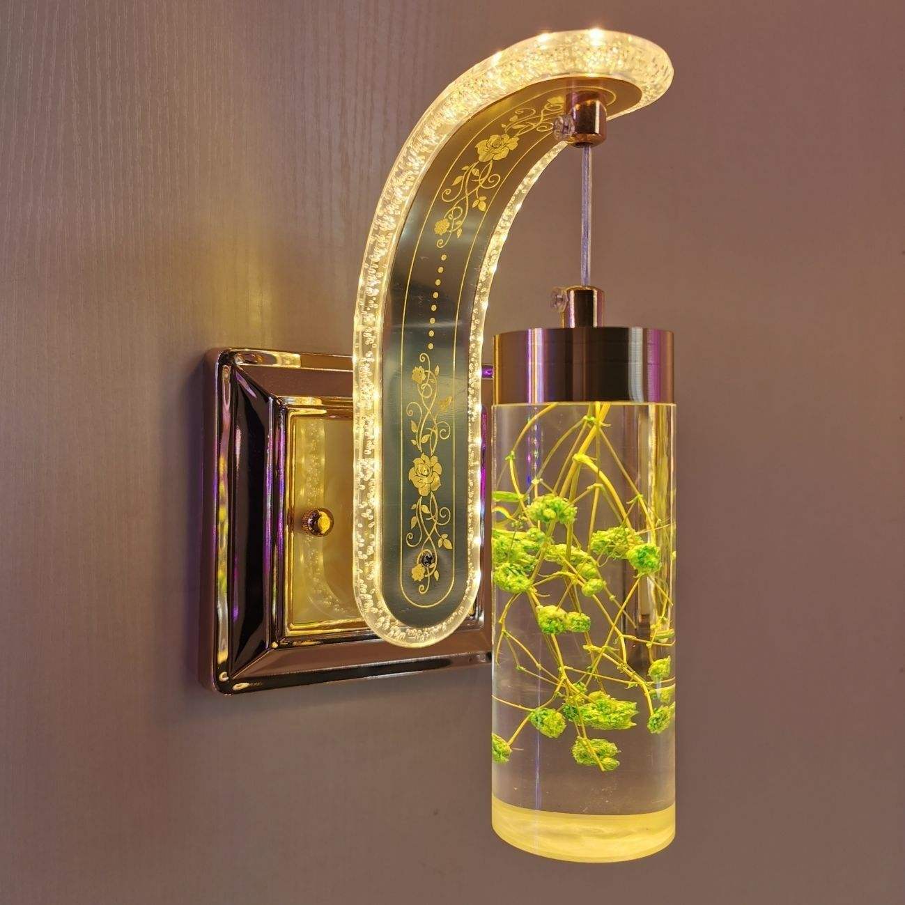 Lámpara de pared interior acrílica moderna, lámpara LED de noche para dormitorio, candelabro, luz de pared, blanco cálido, blanco frío para dormitorio, pasillo, escaleras