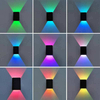 Moderna lámpara de pared Up down 3W LED RGB decoración de cabecera lámpara de pared AC85-265V iluminación de proyectos industriales