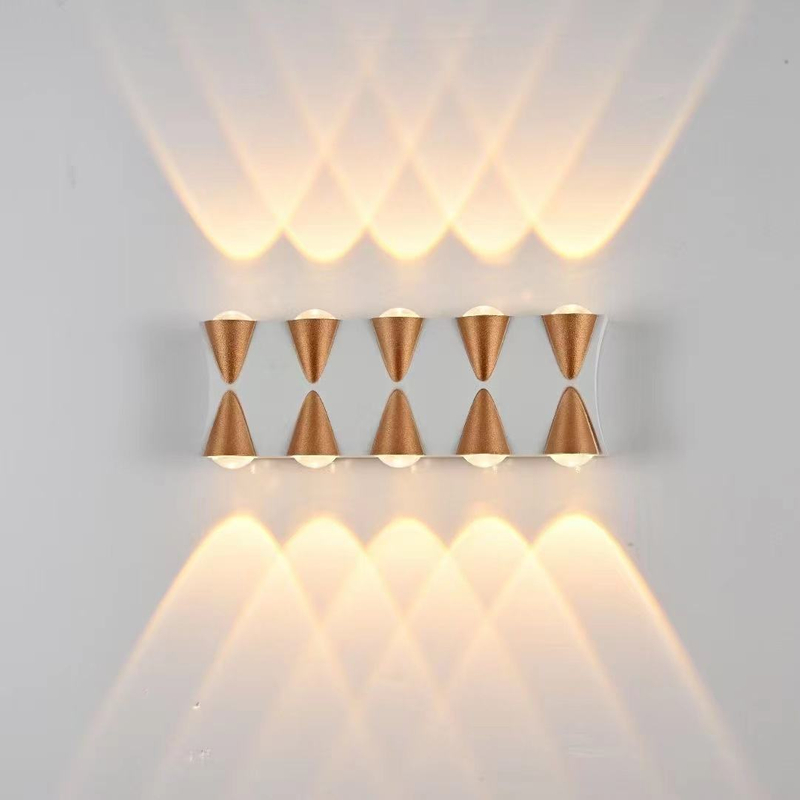 Lámpara de pared de jardín impermeable IP65 LED Lámpara de pared interior y exterior decorativa