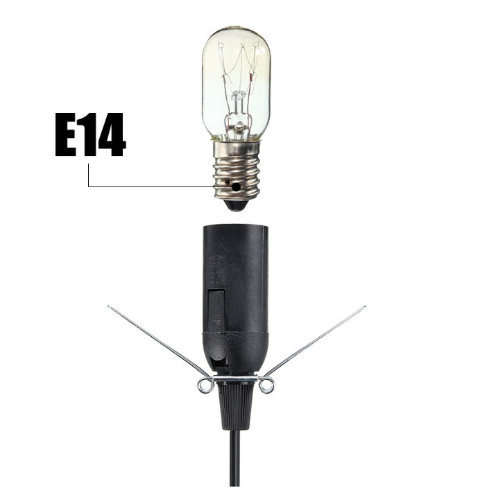 Cable de alimentación de 1,8 m con atenuador, interruptor de encendido y apagado, Clip de Metal E14 E27, Base de lámpara, soporte de lámpara colgante, Cable de enchufe para luz de roca salada
