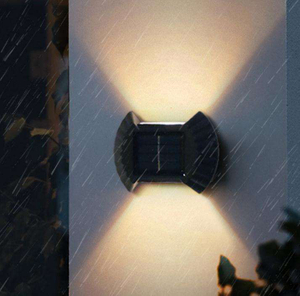 Lámpara de pared activada a prueba de agua para exteriores de fábrica, luz de pared Led Solar, luz de jardín con Sensor de movimiento para patio, luz de calle de jardín