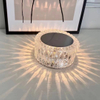 Lámpara de cristal rosa con carga USB, regalo de cumpleaños, luces nocturnas elegantes, lámpara de mesa regulable, lámpara de pared inteligente, inducción del cuerpo humano