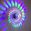 Luz mixta de lámpara de pared con orificio en espiral con precio de fábrica y elegante luz nocturna interior moderna RGB con control remoto