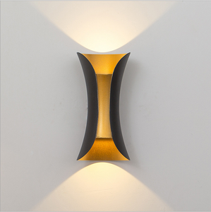 Lámpara de pared a prueba de agua de 10W, luz de pared LED moderna, iluminación hacia arriba y hacia abajo, dormitorio para el hogar al aire libre